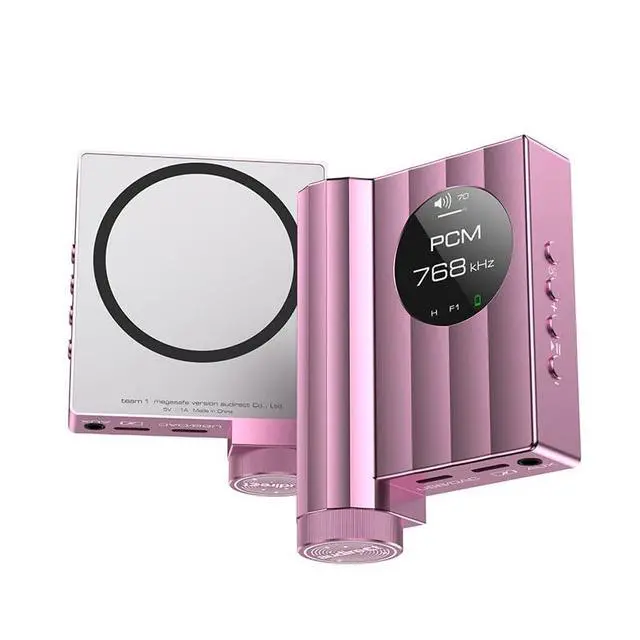 Alt view image 2 of 7 - AUDIRECT Team1 MegaSafe Version Headphone Amplifier LME49860 DAC/AMP Decoder 3.5mm 4.4mm (Pink)