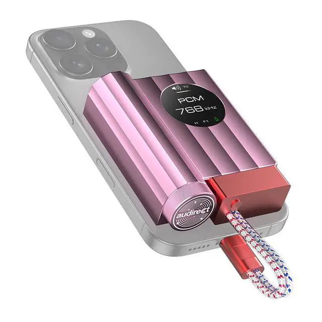 Alt view image 5 of 7 - AUDIRECT Team1 MegaSafe Version Headphone Amplifier LME49860 DAC/AMP Decoder 3.5mm 4.4mm (Pink)
