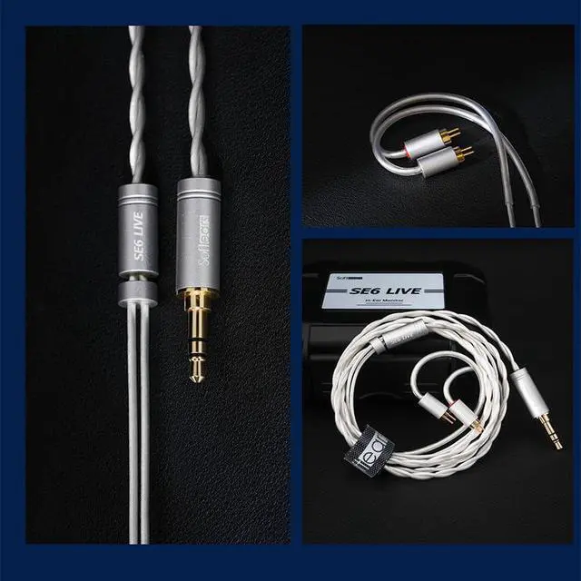 Alt view image 4 of 6 - Fanmusic Softears SE6 Live Earphone Golden Acoustic Driver Combination 6 Finely Tuned Units with 3.5mm Plug 0.78mm 2Pin Cable