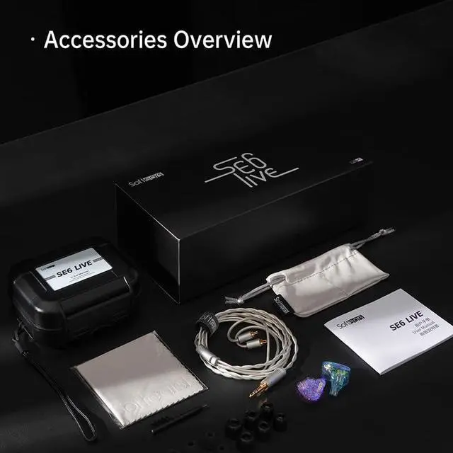 Alt view image 5 of 6 - Fanmusic Softears SE6 Live Earphone Golden Acoustic Driver Combination 6 Finely Tuned Units with 3.5mm Plug 0.78mm 2Pin Cable