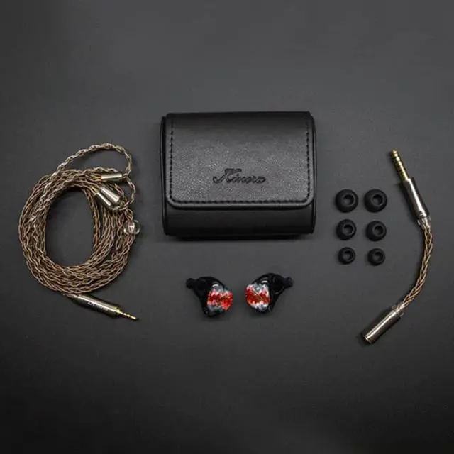 Alt view image 6 of 6 - Fanmusic Kinera Norn 4BA+1DD Hybrid IEMs in Ear Earphones with 0.78mm 2pin Detachable Cable Audiophile Headset for HiFi Music Headphone