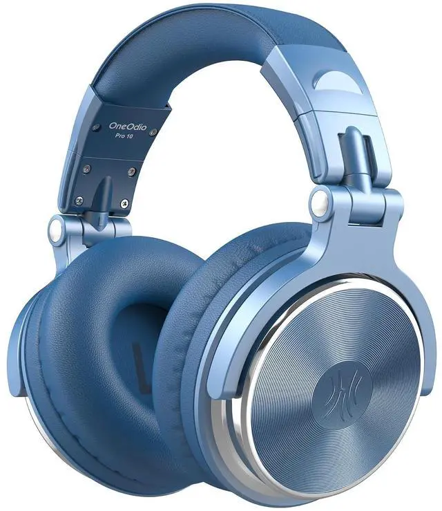 Main image of Wired Over Ear Headphones Hi Res Studio Monitor & Mixing DJ Stereo Headsets with 50mm Drivers and 1/4 to 3.5mm Jack for AMP Computer Recording Podcast Keyboard Guitar Laptop Sky Blue