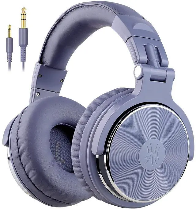 Main image of Wired Over Ear Headphones Studio Monitor & Mixing DJ Stereo Headsets with 50mm Neodymium Drivers and 1/4 to 3.5mm Jack for AMP Computer Recording Podcast Keyboard Guitar Laptop Light Blue