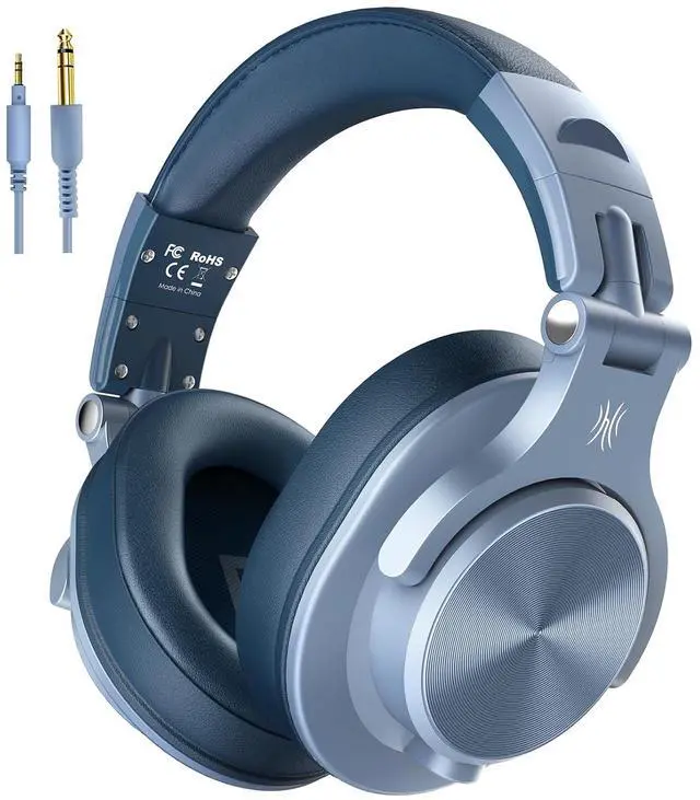 Main image of A71 Hi Res Studio Recording Headphones Wired Over Ear Headphone with SharePort, Monitoring Mixing Foldable Headset with Stereo Sound, 3.5/6.35MM Jack for PC Computer DJ Guitar Sky Blue