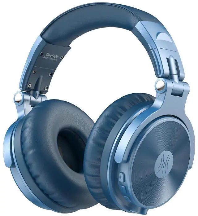 Main image of Bluetooth Over Ear Headphones, 110 Hrs Wireless/Wired Stereo Sound Foldable Headsets with Deep Bass 50mm Neodymium Drivers for PC/Phone/Tablet Studio Wireless Pro C, Sky Blue
