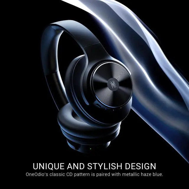 Alt view image 5 of 7 - Focus A10 Hybrid Active Noise Cancelling Headphones, Wireless Over Ear Headphones with 62H Playtime, Fast Charging, Hi Res Audio, Clear Calls, Bluetooth & Wired Mode for Travel Work