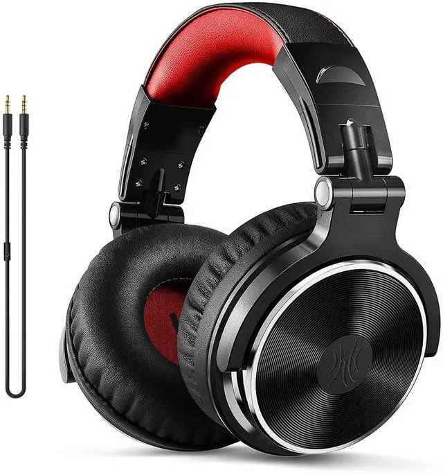 Main image of Over Ear Headphone, Wired Bass Headsets with 50mm Driver, Foldable Lightweight Headphones and Additional 3.5mm Audio Cable with Mic and On Off Button (3.9ft)