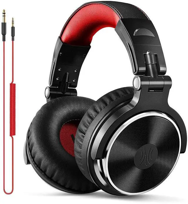 Main image of Over Ear Headphone, Wired Bass Headsets with 50mm Driver, Foldable Lightweight Headphones and Additional 6.3mm 1/4 to 3.5mm 1/8inch 9.8ft Cable