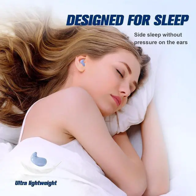 Alt view image 4 of 7 - Sleep Hidden Wireless Bluetooth Invisible Earbuds for Sleeping Tiny Earbuds for Side Sleepers