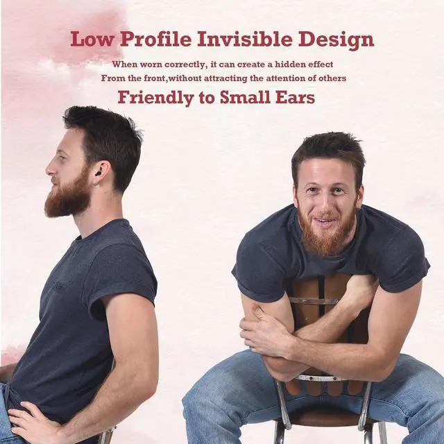 Alt view image 2 of 7 - Mini Invisible Small Bluetooth Earbuds Sleeping for Small Ears Low Profile Tiny Hidden Discreet Smallest Earbuds for Work Sleep Ear Buds Invisible Headphones Buds