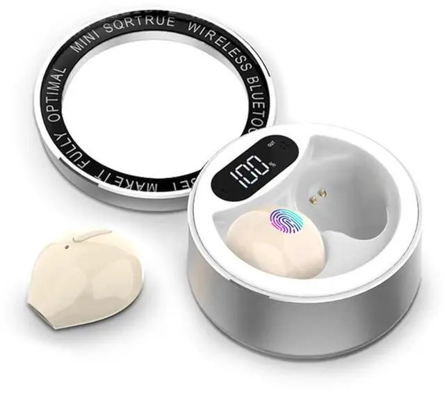 Main image of Smallest Invisible Earbuds Wireless Bluetooth Secret Hidden Headphones for Work Comfort Small Tiny Ear Buds for Sleeping Music Mini Sleep Earbuds for Side Sleepers Beige
