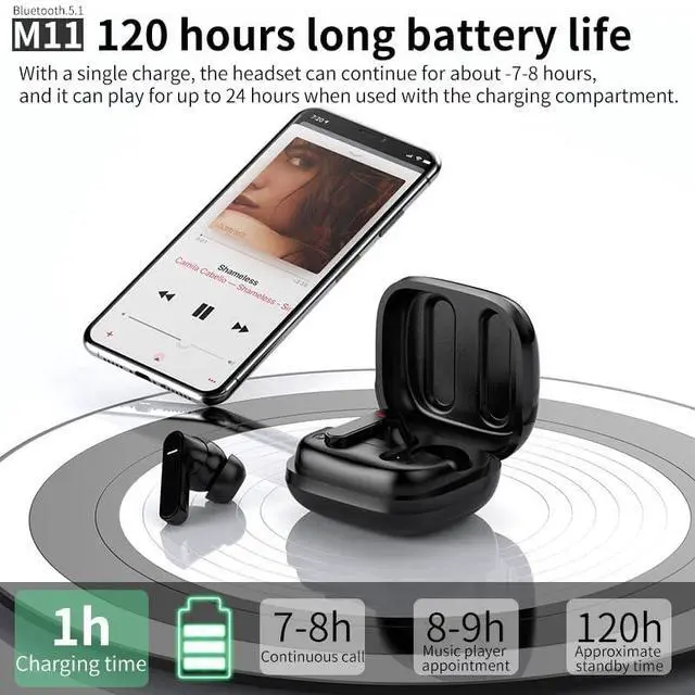 Alt view image 6 of 6 - Black Sleeping Active Noise Canceling Earbuds Earphones Wireless Bluetooth Active Noise Cancelling Earbuds for Sleep Noise Reduction Ear Buds Sleeping Noise Cancellation Bluetooth Headphones