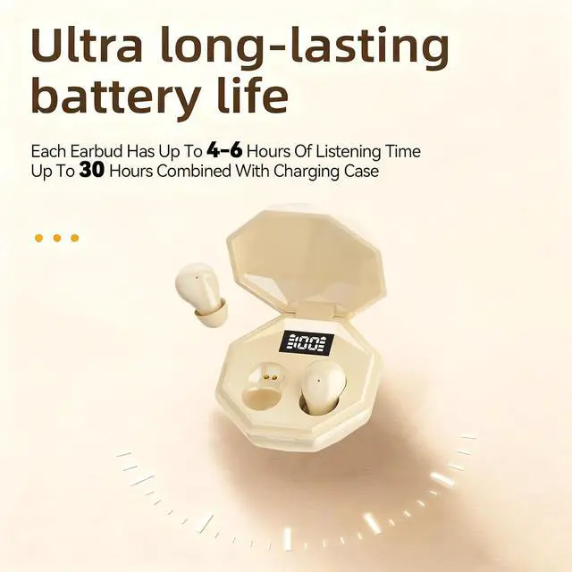 Alt view image 7 of 7 - Invisible Small Mini Sleep Earbuds Wireless Bluetooth Invisible Headphones Ear Buds Smallest Tiny Micro Hidden Discreet Earbuds for Work Sleeping Side Sleeper