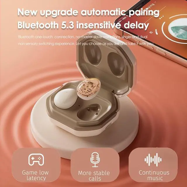 Alt view image 6 of 7 - Invisible Sleep Earbuds Wireless Smallest Lightest Tiny Noise Cancelling Ear Buds for Sleeping Quiet Comfort Mini Bluetooth 5.3 Hidden Headphones for Side Sleepers/Work