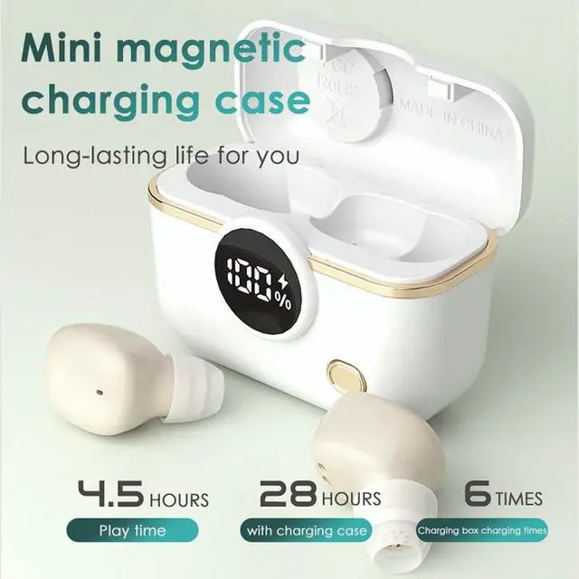 Alt view image 4 of 7 - Invisible Earbuds Wireless Bluetooth Smallest Secret Hidden Headphones for Work Small Tiny Ear Buds for Sleeping Comfort Mini Sleep Earbuds Noise Cancelling for Side Sleepers Small Ear
