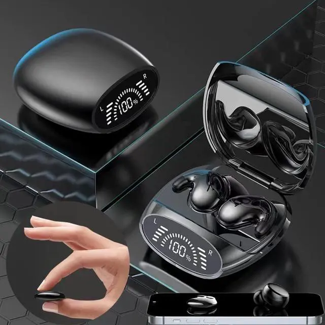 Alt view image 5 of 6 - Sleeping Hidden Sleep Earbuds for Side Sleepers Tiny Smallest Invisible Earbuds Wireless Bluetooth Discreet for Work Invisible Hidden Headphones Work Mini Small