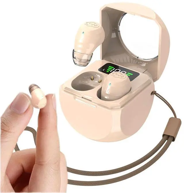 Main image of Small Invisible Wireless Bluetooth Earbuds Mini for Small Ears Tiny Discreet Low Profile Hidden Earbuds for Work Sleep Ear Buds Invisible Headphones Skin Tone