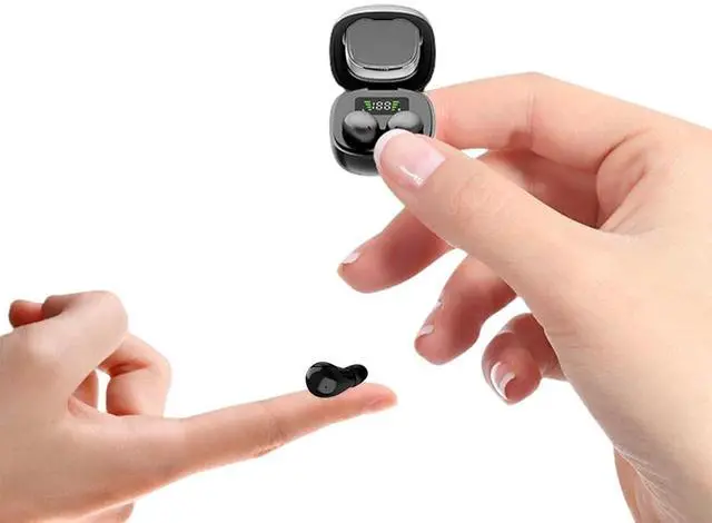 Main image of Invisible Bluetooth Smallest Discreet Earbuds Tiny Small Ears Wireless Bluetooth Mini Small Invisible Earbuds Hidden for Work Sleep Side Sleepers Ear Buds