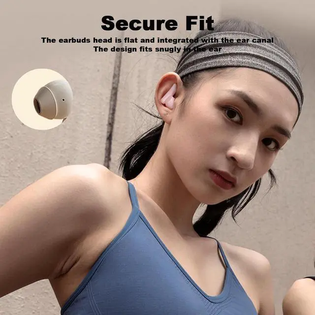 Alt view image 5 of 7 - Wireless Bluetooth Small Sleeping Sleep Earbuds for Side Sleepers Soft ENC Noise Cancelling Earbuds Bluetooth Noise canceling Ear Buds Sleeping Sleep Earphones Tiny Headphones
