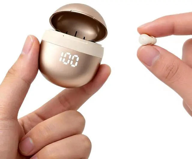 Main image of Invisible Mini Small Earbuds Wireless Bluetooth, Skin Tone Comfortable Discreet Tiny Hidden Micro Smallest Sleep Earbuds Low Profile Headphones for Work Ear Buds for Small Ears Canals Women