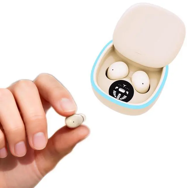 Main image of Low Profile Tiny Discreet Hidden Earbuds for Work Sleep Small Mini Invisible Earbuds Wireless Bluetooth for Small Ears Sleeping Invisible Ear Buds Headphones Skin Tone