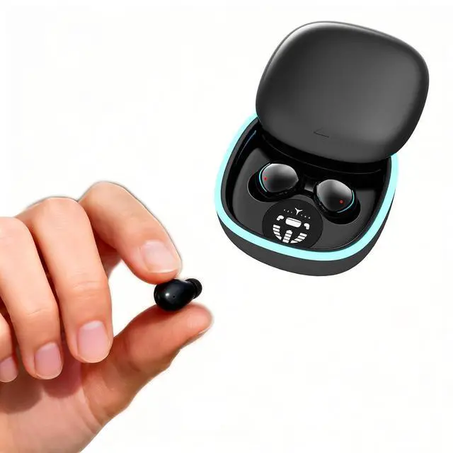 Main image of Low Profile Tiny Discreet Hidden Earbuds for Work Sleep Small Mini Invisible Earbuds Wireless Bluetooth for Small Ears Sleeping Invisible Ear Buds Headphones Black