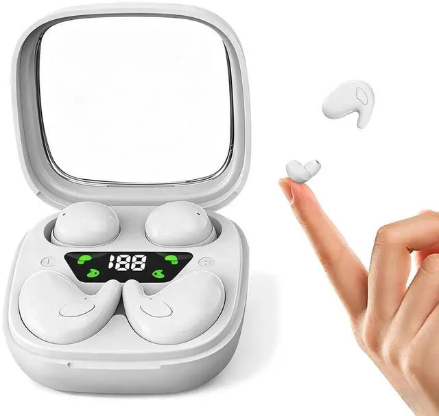 Main image of Flat Sleep Mini Invisible Small Tiny Earbuds Wireless Bluetooth Ear Buds for Sleeping Headphones Micro Smallest Discreet Sleep Earbuds Earphones for Side Sleepers, Small Ears Canals Women, Work