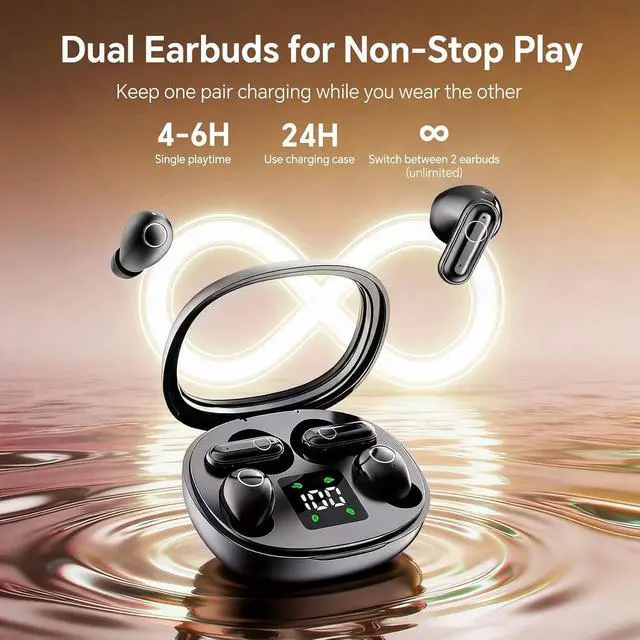 Alt view image 5 of 7 - Mini Invisible Small Earbuds Set Sleep Ear Buds Wireless Bluetooth for Small Ears Canals Side Sleepers Tiny Micro Low Profile Smallest Hidden Discreet Earbuds 2 Pack Headphones for Work
