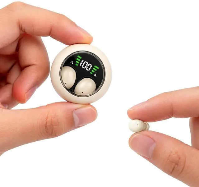 Main image of Small Mini Invisible Earbuds Headphones Wireless Bluetooth Smallest Discreet Tiny Hidden Earbuds for Work Micro Low Profile Sleep Sleeping Earbud Invisible Mini Ear Buds for Small Ears Canals