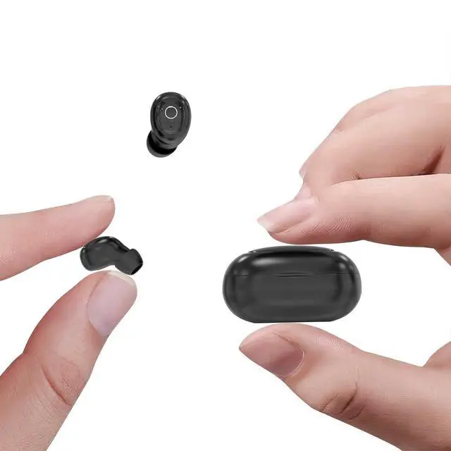 Main image of Mini Micro Tiny Invisible Earbuds Wireless Bluetooth Invisible Headphones Smallest Ear Buds Extra Small Hidden Discreet Earbuds for Sleeping Work Deep Black