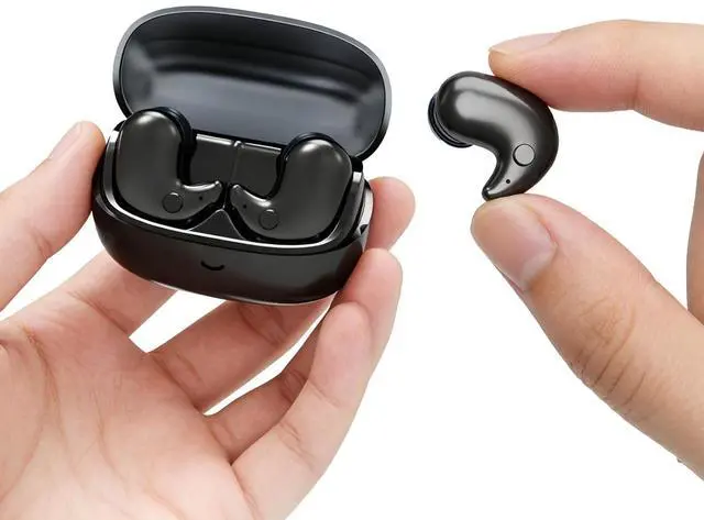Main image of Sleep Ear Buds Mini Flat Invisible Earbuds Sleeping Headphones for Side Sleepers, Comfortable Low Profile Small Tiny Discreet Micro Hidden Earbuds Wireless Bluetooth for Work, Small Ear Canals