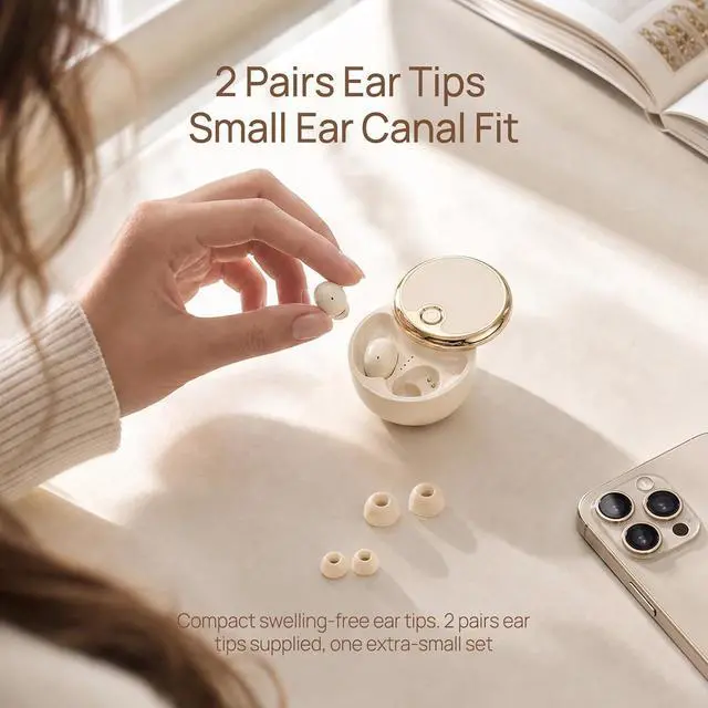 Alt view image 5 of 7 - Invisible Mini Earbuds Wireless Bluetooth Hidden for Work Small Invisible Ear Buds Smallest Headphones Tiny Micro Small Discreet Sleep Earbuds Sleeping Side Sleeper