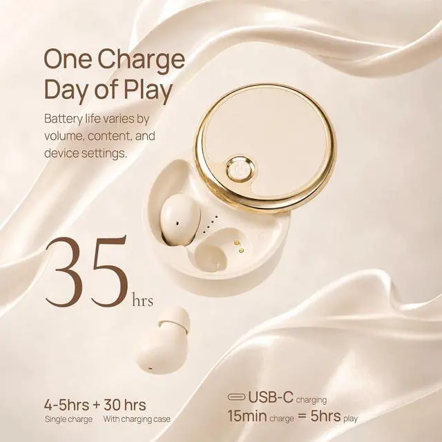 Alt view image 7 of 7 - Invisible Mini Earbuds Wireless Bluetooth Hidden for Work Small Invisible Ear Buds Smallest Headphones Tiny Micro Small Discreet Sleep Earbuds Sleeping Side Sleeper