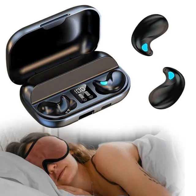 Main image of Flat Invisible Sleep Wireless Earphone IPX5 Waterproof Thin Invisible Sleep Earbuds for Side Sleepers Sleep Ear Buds Smallest Tiny Small Mini Discreet Earbud for Sleeping Invisible Headphones