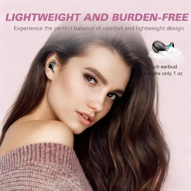 Alt view image 7 of 7 - Invisible Sleep Wireless Earphone IPX5 Waterproof Pink Wireless Thin Invisible Sleep Earbuds for Side Sleepers Sleep Ear Buds Smallest Tiny Small Mini Discreet Earbud for Sleeping Invisible Headphones