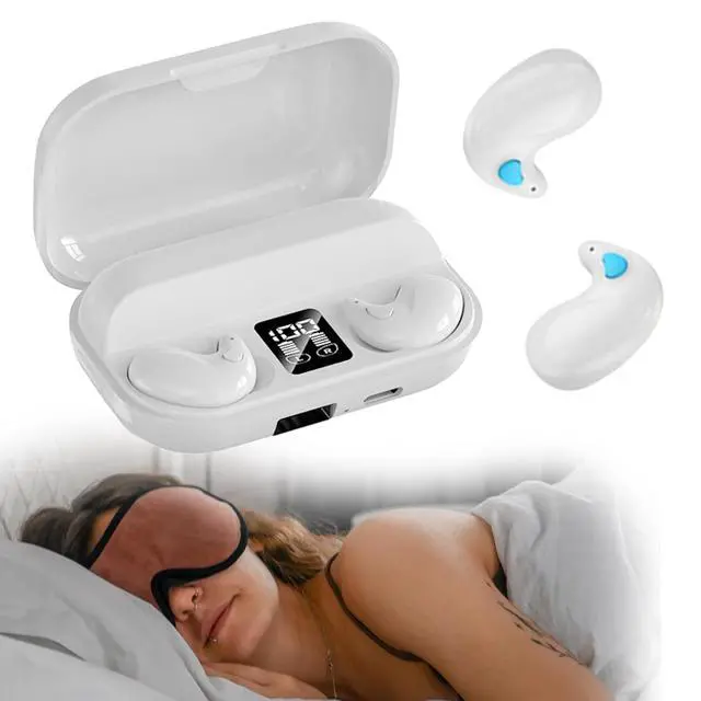 Main image of Invisible Sleep Wireless Earphone IPX5 Waterproof Thin Invisible Sleep Earbuds for Side Sleepers Sleep Ear Buds Smallest Tiny Small Mini Discreet Earbud for Sleeping Invisible Headphones