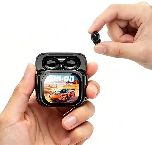 Main image of Mini Invisible Small Earbuds Wireless Bluetooth with Touch Screen Case, Tiny Smallest Micro Low Profile Sleep Discreet Hidden Earbuds Headphones Ear Buds for Work Sleeping Small Ear Canals