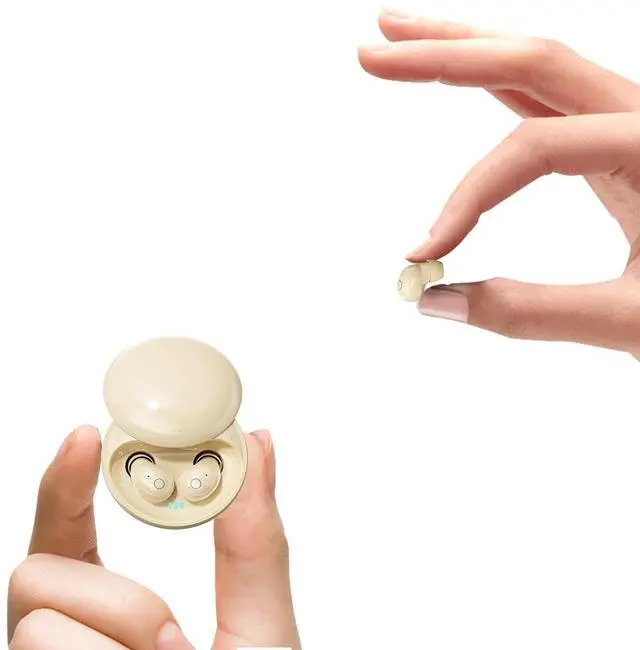 Main image of Tiny Small Mini Invisible Earbuds Wireless Bluetooth for Small Ears Low Profile Discreet Hidden Earbuds for Work Sleep Ear Buds Invisible Headphones Skin Tone