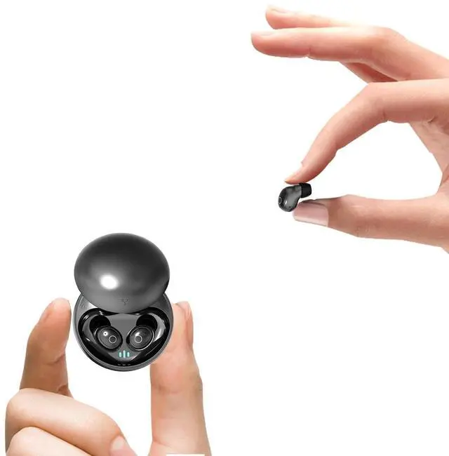 Main image of Tiny Small Mini Invisible Earbuds Wireless Bluetooth for Small Ears Low Profile Discreet Hidden Earbuds for Work Sleep Ear Buds Invisible Headphones Black