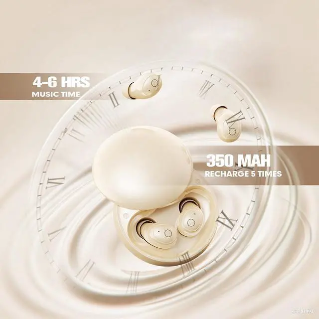 Alt view image 6 of 6 - Tiny Small Mini Invisible Earbuds Wireless Bluetooth for Small Ears Low Profile Discreet Hidden Earbuds for Work Sleep Ear Buds Invisible Headphones Skin Tone