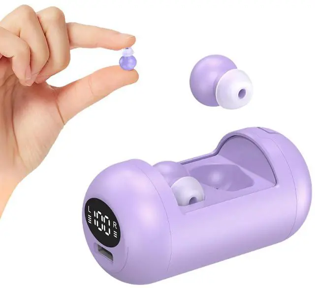 Main image of Flat Sleep Earbuds Sleeping Ear Buds Headphones for Side Sleepers Comfortable Discreet Invisible Mini Small Tiny Noise Cancelling Earbuds Sleepinig on Side Wireless Bluetooth Earphones