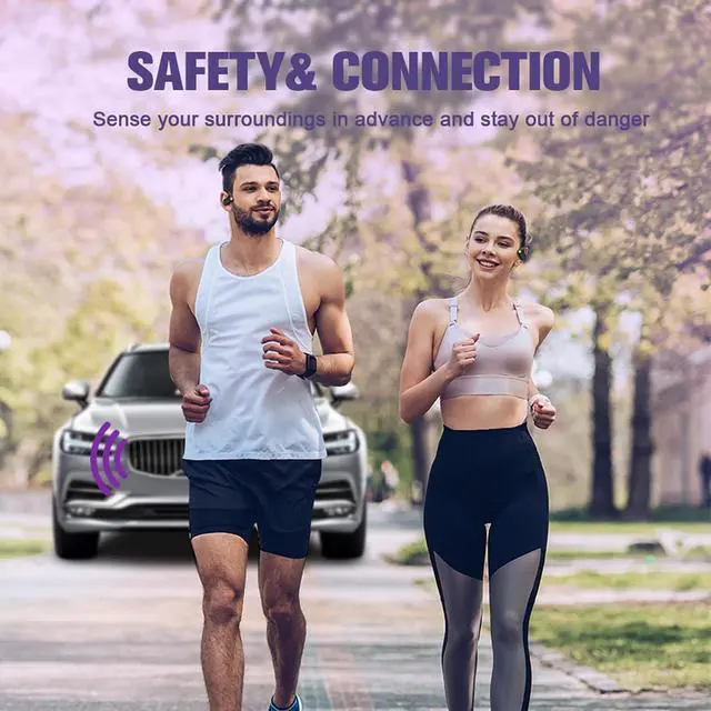 Alt view image 6 of 7 - Open Over The Ear Earbuds Ear Buds Air Bone Conduction Headphones Wireless Bluetooth Out of Ear Earbuds for Small Ears Canals Women Kids with Ear Loop for Working Out Running Sport