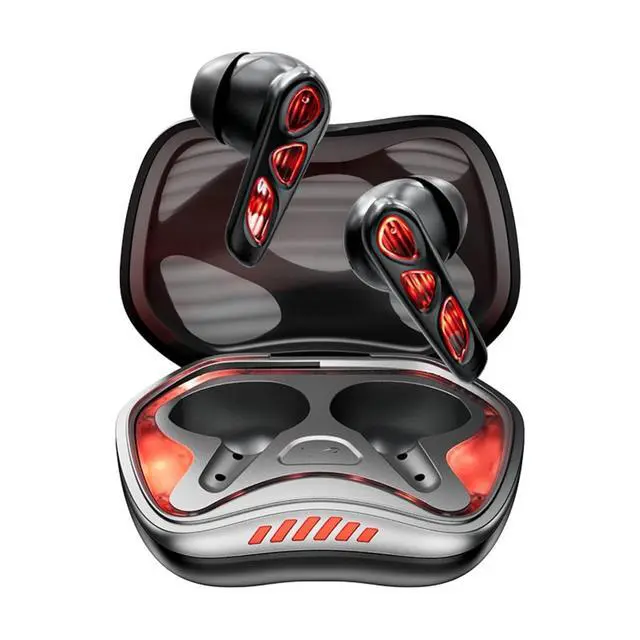 Alt view image 2 of 7 - Cool RGB Mecha True Wireless Bluetooth 5.4 Kids Gaming Earbuds Headsets with Mic Gifts for Gamer Boys Men Kids Low Latency Earbuds Earphones Gaming Blue Tooth Ear Buds for iPhone Android PC