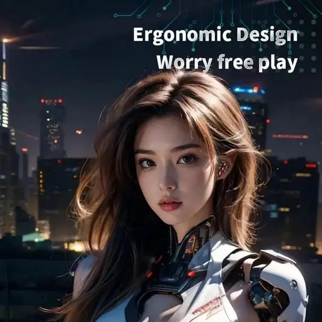 Alt view image 7 of 7 - Cool RGB Mecha True Wireless Bluetooth 5.4 Kids Gaming Earbuds Headsets with Mic Gifts for Gamer Boys Men Kids Low Latency Earbuds Earphones Gaming Blue Tooth Ear Buds for iPhone Android PC