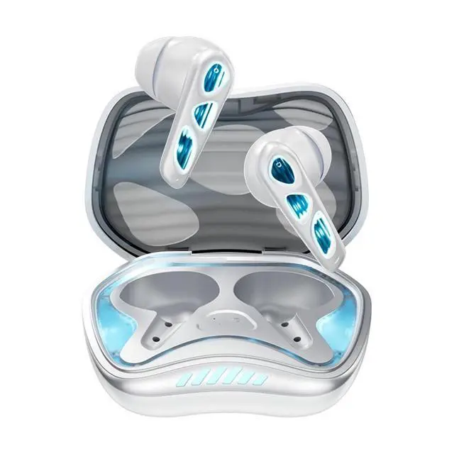 Alt view image 2 of 7 - Cool RGB Mecha True Wireless Bluetooth 5.4 Kids Gaming Earbuds Headsets with Mic Gifts for Gamer Boys Men Kids Low Latency Earbuds Earphones Gaming Blue Tooth Ear Buds for iPhone Android PC