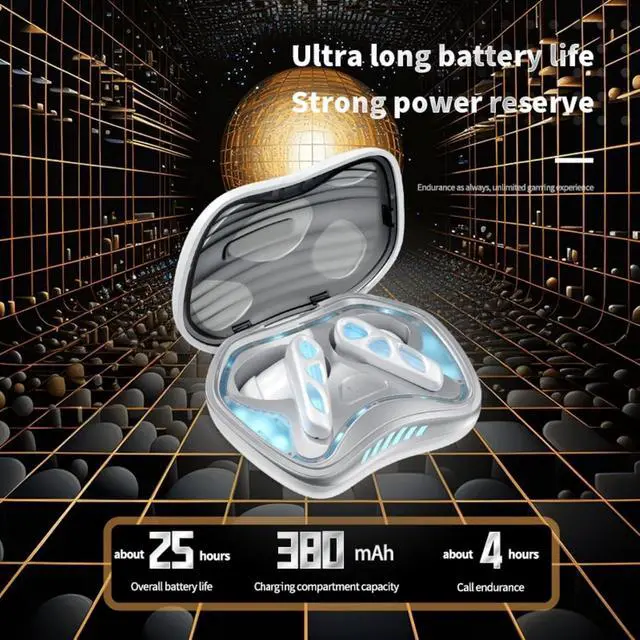 Alt view image 6 of 7 - Cool RGB Mecha True Wireless Bluetooth 5.4 Kids Gaming Earbuds Headsets with Mic Gifts for Gamer Boys Men Kids Low Latency Earbuds Earphones Gaming Blue Tooth Ear Buds for iPhone Android PC