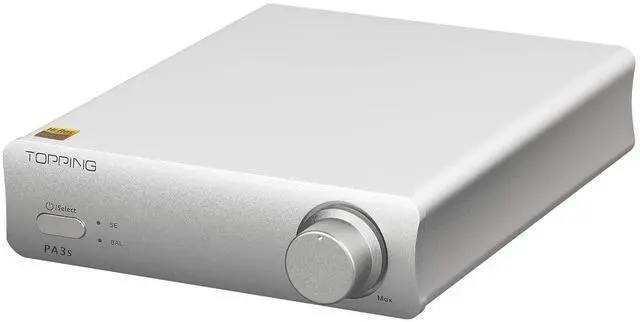 Main image of Topping PA3S Power Amplifier MA12070*2 Class D Fully Balanced Single Ended AMP 80W*2 RCA TRS Power Amplifier (Silver)