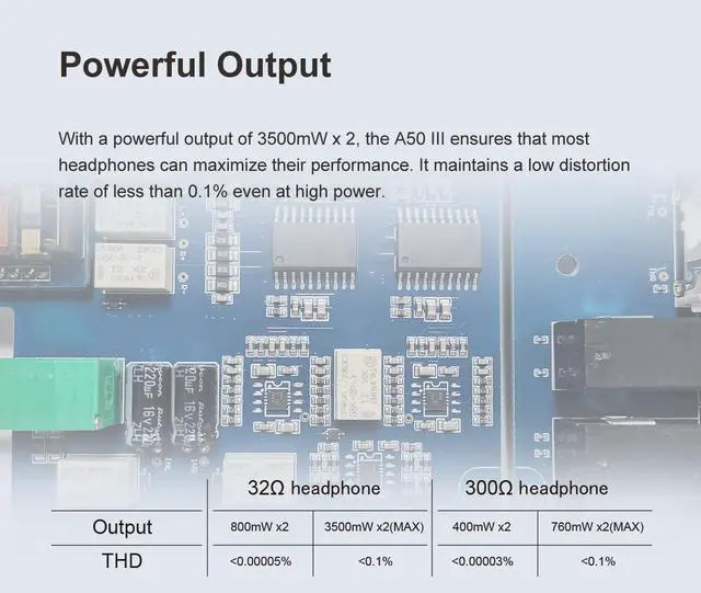 Alt view image 7 of 7 - Topping A50 III Fantasy HPA for Desktop 4.4 Balanced 3.5 Single End Power Amplifier (Silver)