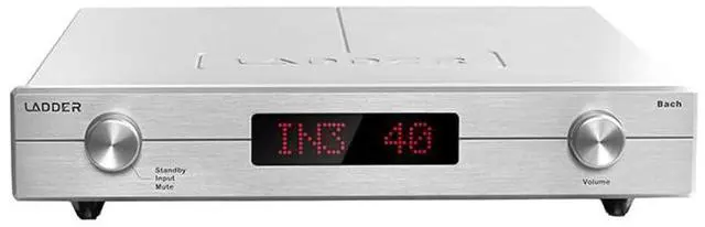 Main image of Ladder Bach II R2R Preamplifier Discrete R2R decoding DSD Hi end Single Ended Balanced with Remote Control (Silver)