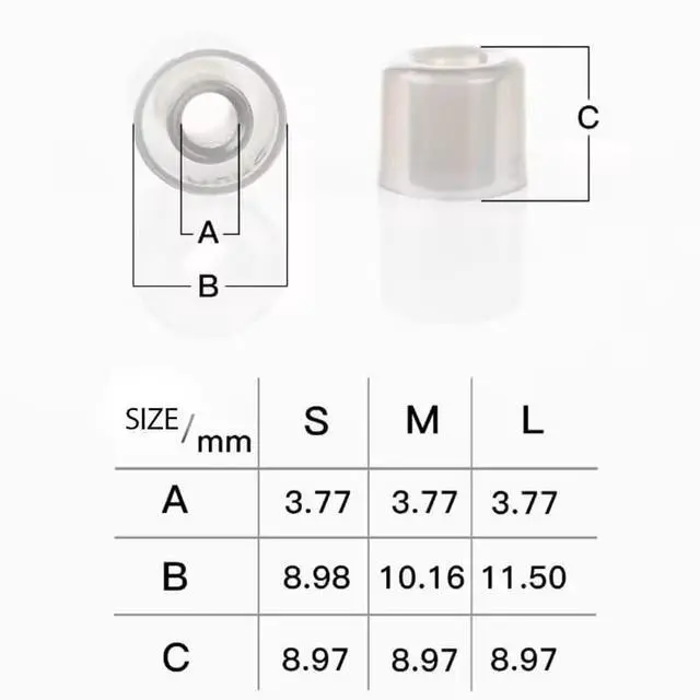 Alt view image 2 of 7 - DUNU S&S Stage Studio Silicone Eartips S/M/L (3pairs) for Nozzle Diameter from 4mm 5.5mm for Stage Studio for MOONDROP ARIA,DUNU Titan S2 (S/M/L(Each Size 1 Pair))